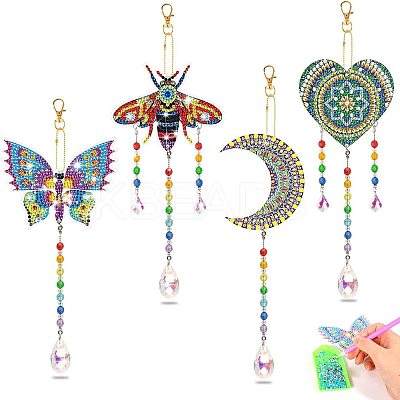 Diamond Art Painting Suncatcher Kits PW-WG78608-06-1