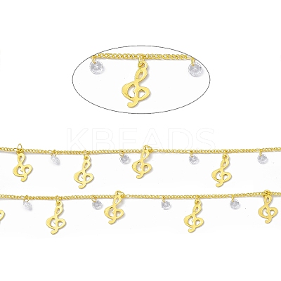 Handmade Brass Curb Chains CHC-F015-18G-1