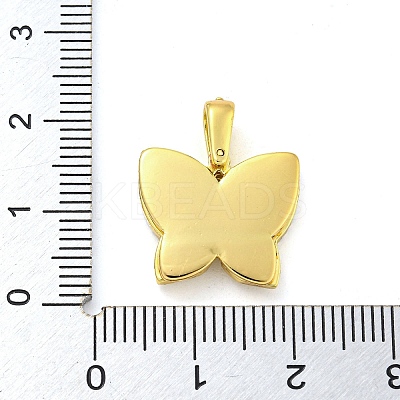 Brass Micro Pave Clear Cubic Zirconia Pendants FIND-Z044-08G-1