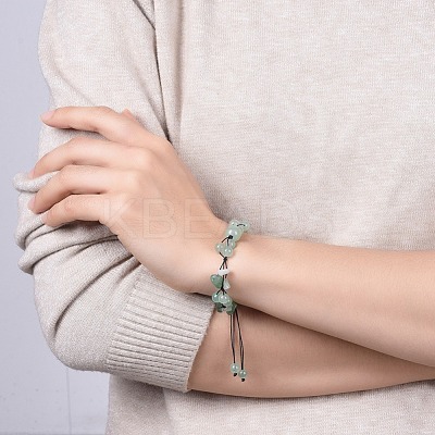 Adjustable Nylon Cord Braided Bead Bracelets BJEW-JB04602-02-1