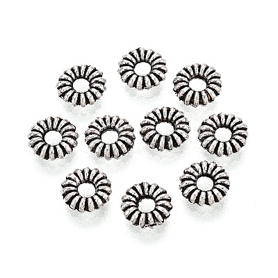 Tibetan Style Alloy Beads TIBEB-T005-05AS-1