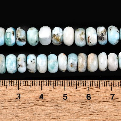 Natural Larimar Beads Strands G-H004-A01-02-1