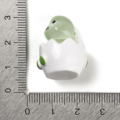Broken Shell Animal Luminous Resin Display Decorations DJEW-M010-02A-1
