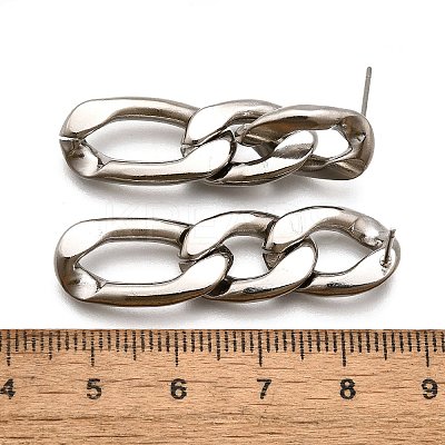 Non-Tarnish 304 Stainless Steel Stud Earrings X-EJEW-D095-23P-1