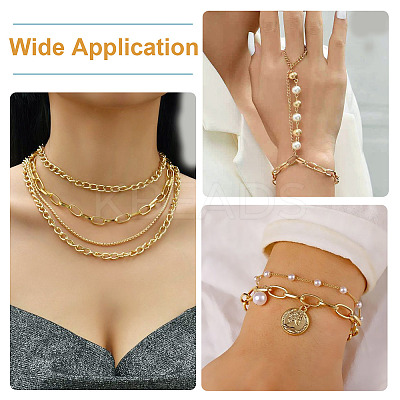 DIY Aluminium Cable Chain Necklace Making Kits DIY-TA0012-10-1