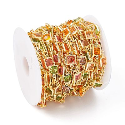 Handmade Brass Oval & Square Link Chain CHC-E025-42G-1