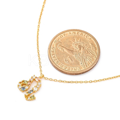 925 Sterling Silver Colorful Cubic Zirconia Constellation Pendant Cable Chain Necklaces for Women STER-R009-01G-09-1