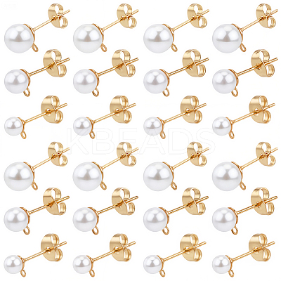 304 Stainless Steel Stud Earring Findings EJEW-SP0001-17M-1