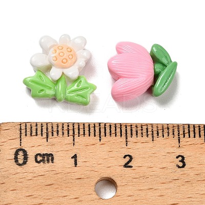 Opaque Resin Cabochons RESI-I068-04-1