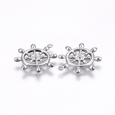 Tarnish Resistant 304 Stainless Steel Pendants STAS-E438-23P-1