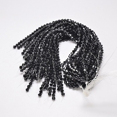 Imitate Austrian Crystal Bicone Glass Beads Strands X1-GLAA-F029-4x4mm-02-1
