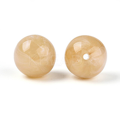 Round Acrylic Imitation Gemstone Beads X-OACR-R029-16mm-14A-1