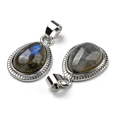 Natural Labradorite Pendants G-M405-05P-1