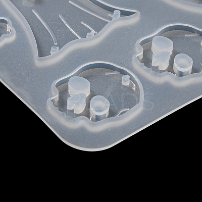 Halloween Theme Silicone Pendant Molds DIY-Q030-05A-1