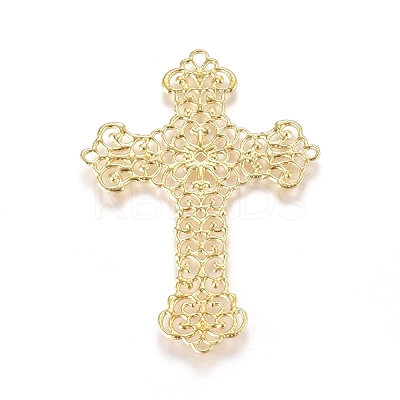 Brass Filigree Joiners Links LS-KK-G368-02C-1