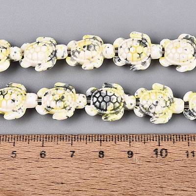 Synthetic Turquoise Dyed Beads Strands G-P507-05E-1