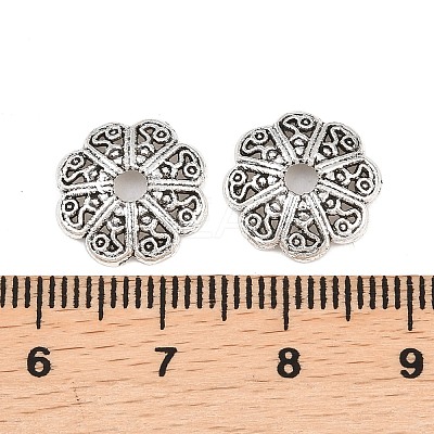 Tibetan Style Alloy Bead Caps PALLOY-A024-04AS-1-1