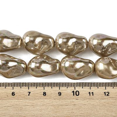Electroplated Glass Beads Strands GL-CBA89C7-01A-1