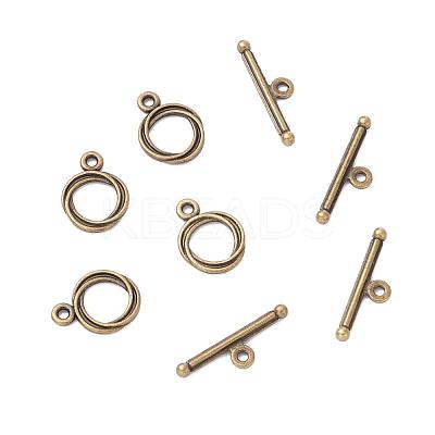Tibetan Style Zinc Alloy Toggle Clasps MLF0539Y-NF-1