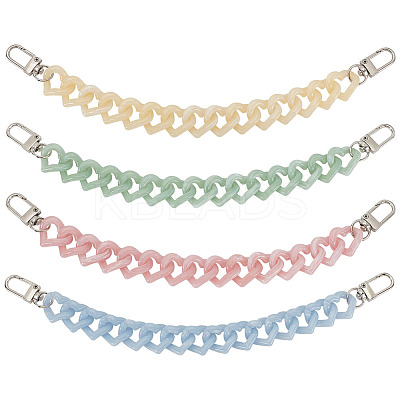 8Pcs 4 Colors Acrylic Boot Strap Chains FIND-GO00003-1