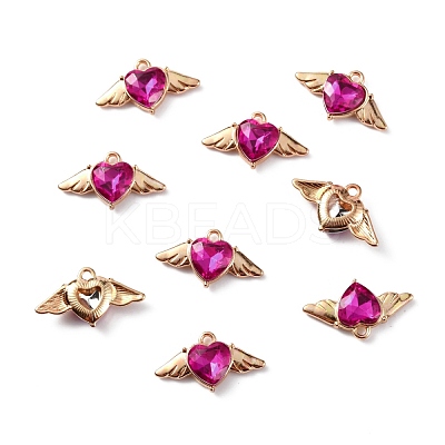 Zinc Alloy Rhinestone Pendants ALRI-TAC0003-24L-1