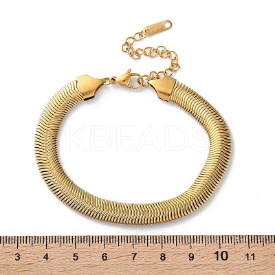 316 Surgical Stainless Steel Chain Bracelets LS-BJEW-P349-01G-1