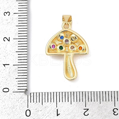 Brass Micro Pave Cubic Zirconia Pendants KK-A241-05G-1