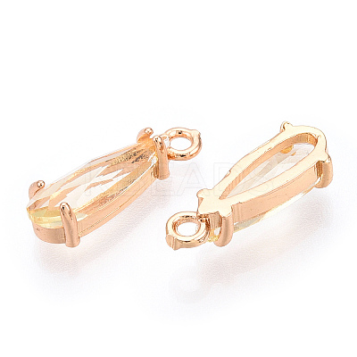 Faceted Glass Pendants GLAA-T010-004I-1