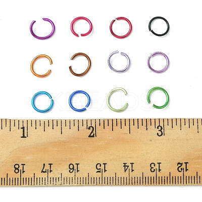 24G 12 Colors Aluminum Open Jump Rings for Chainmaille Weaves FIND-FS0001-81-1