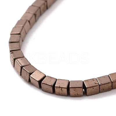 Electroplated Non-magnetic Synthetic Hematite Beads Strands G-G862-03-1