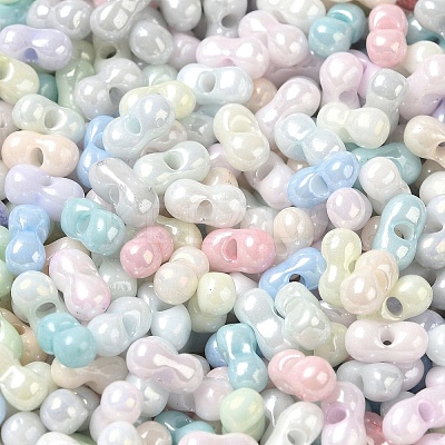 Opaque Colours Luster Glass Seed Beads SEED-B001-01A-06-1