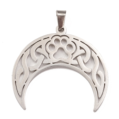 Non-Tarnish 304 Stainless Steel Hollow Pendants STAS-P321-04P-1