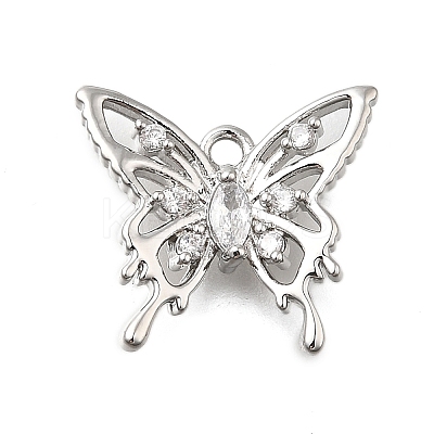 Brass Micro Pave Cubic Zirconia Charms LS-KK-Q048-04P-1