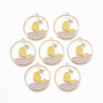 Alloy Enamel Pendants LS-ENAM-S122-010-NR-1