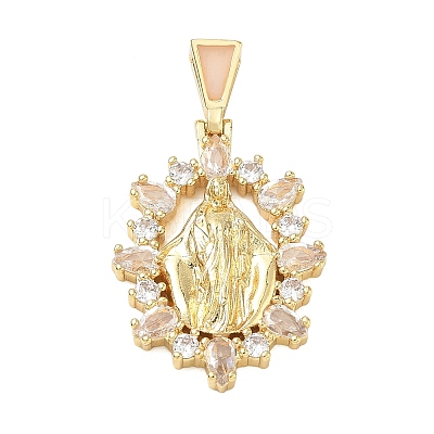 Religion Brass Pave Cubic Zirconia Pendants CU-CBA83A6-01D-G04-1