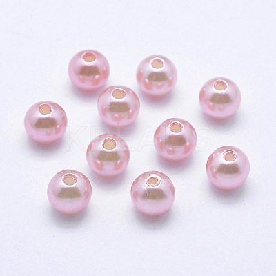 Imitation Pearl Acrylic Beads PL610-23-1