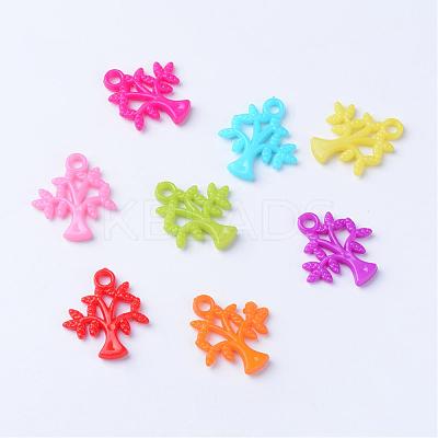 Opaque Acrylic Pendants SACR-S202-22-1