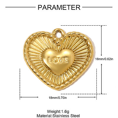 304 Stainless Steel Pendants STAS-OY009-86G-1