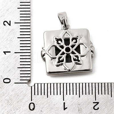 Brass Cubic Zirconia & Paua Shell Pendants KK-G553-01C-P-1