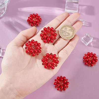 20pcs Alloy Rhinestone Cabochons ALRI-GA0001-08B-1