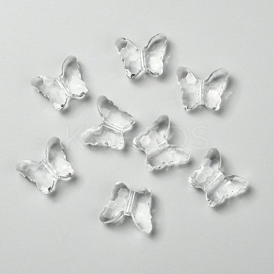 Transparent Acrylic Beads PL405Y-6-1