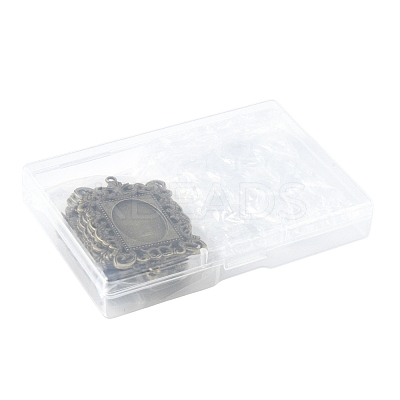 DIY Rectangle Pendant Making Kits DIY-FS0009-38-1
