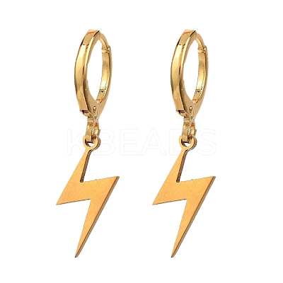 Brass Huggie Hoop Earrings EJEW-JE04228-02-1