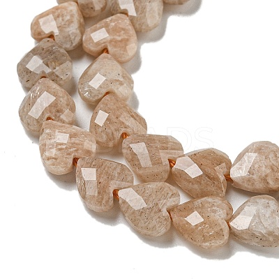 Natural Peach Moonstone Beads Strands G-P544-E05-01-1