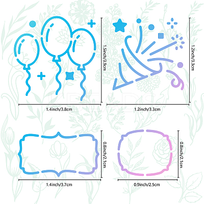 Stainless Steel Cutting Dies Stencils DIY-WH0238-113-1