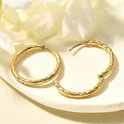 304 Stainless Steel Hoop Earrings for Women EJEW-M068-12F-G-1
