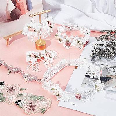 6 Yards 6 Style Embroidered Trim Ribbons DIY-AR0002-34-1
