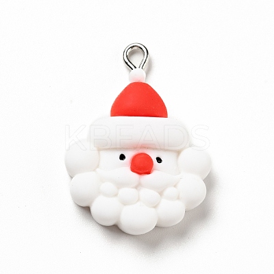 Christmas Opaque Resin Pendants RESI-G043-A08-1