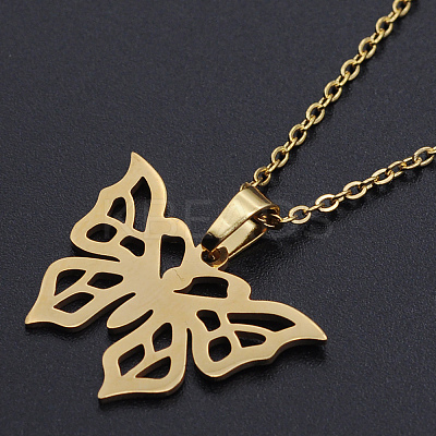 201 Stainless Steel Pendants Necklaces NJEW-S105-JN709-45-2-1