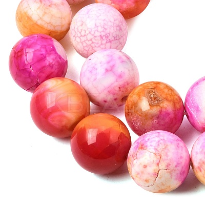Natural Agate Beads Strands G-Z145-B01-14mm-B-1